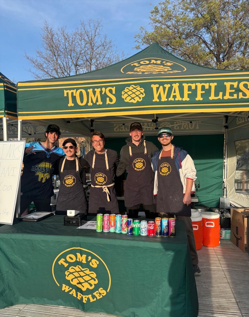 Belgian waffle catering for concerts and festivals in Denver